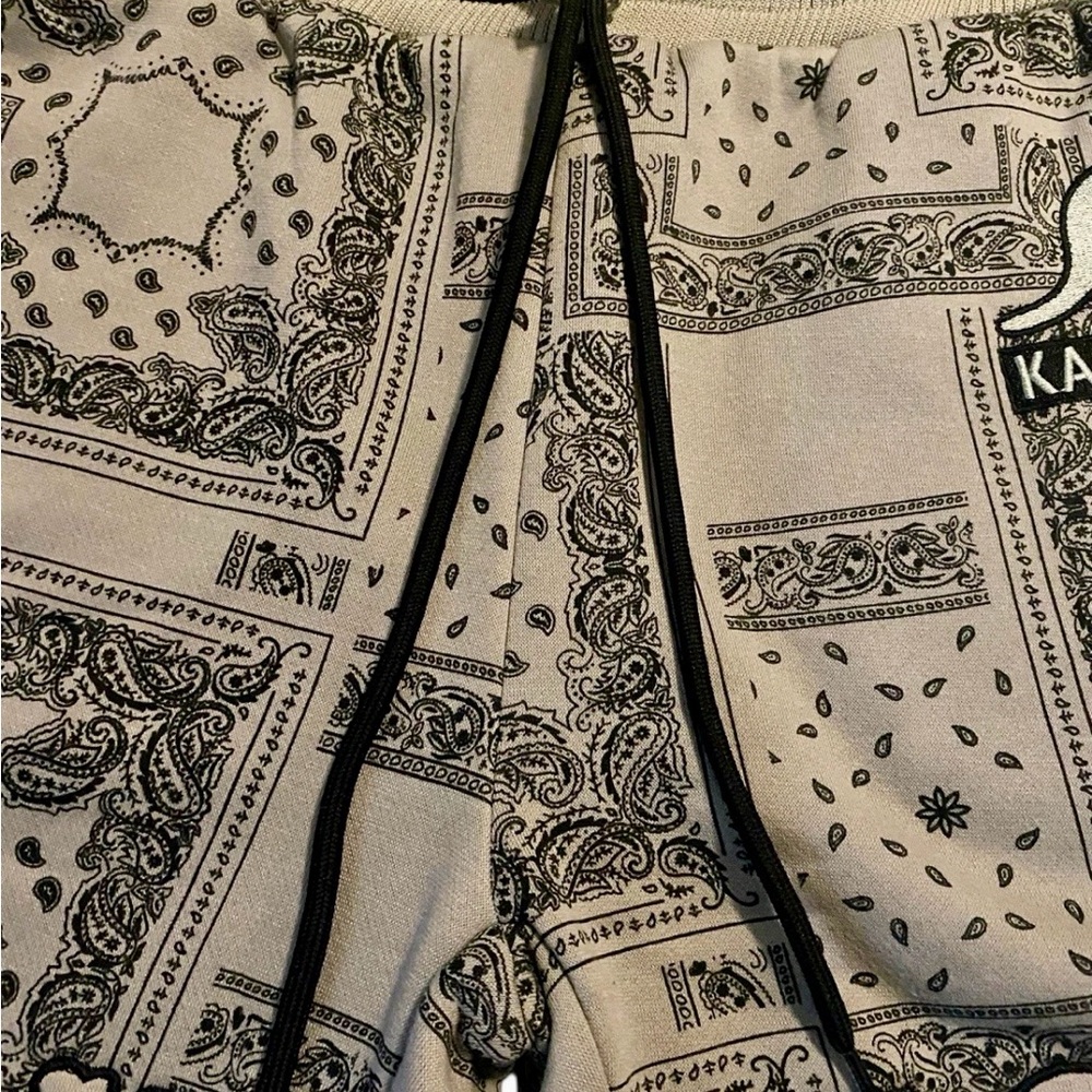 Kangol Boxed Out Paisley Shorts Men's S Dark Heather Mix - Picture 3 of 7